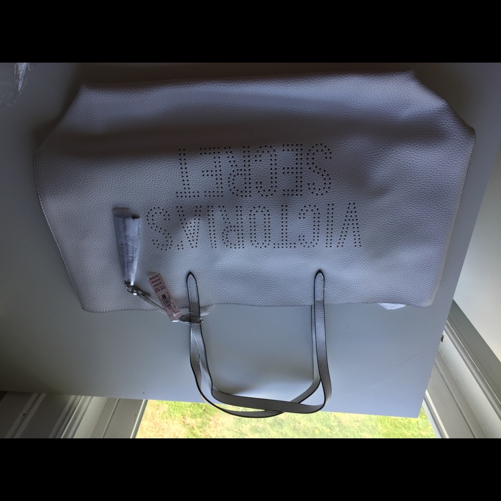 White exclusive Victoria’s Secret tote